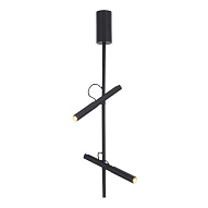SL6210.403.02 Светильник подвесной ST-Luce Черный/Черный, Золотистый LED 2*3W 3000K ЛИЛИТ 500_191_2949024